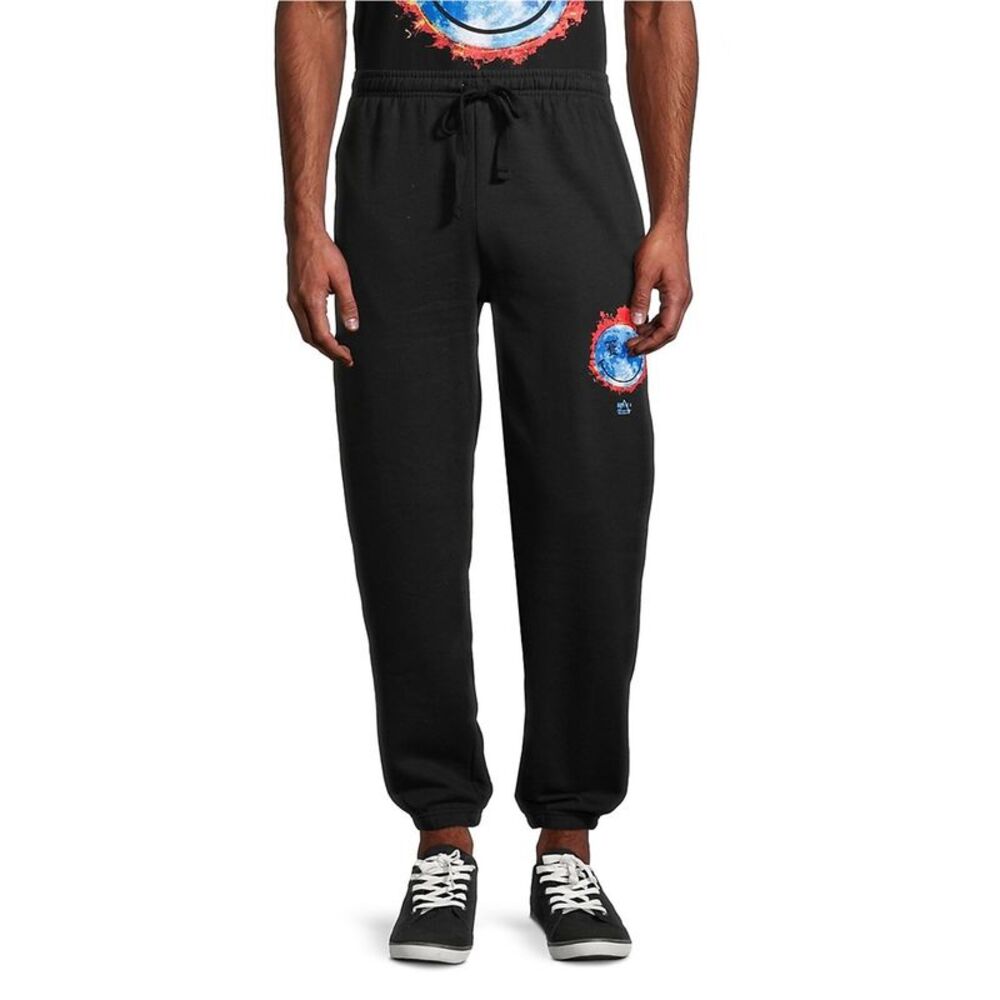 Elevenparis Mens Smiley Straight Leg Jogger Casual Pants, NWT